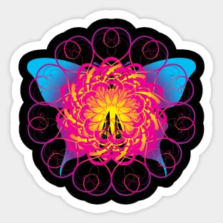 Rainbow Butterfly Sticker